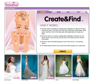 Create and find your dress screen shot