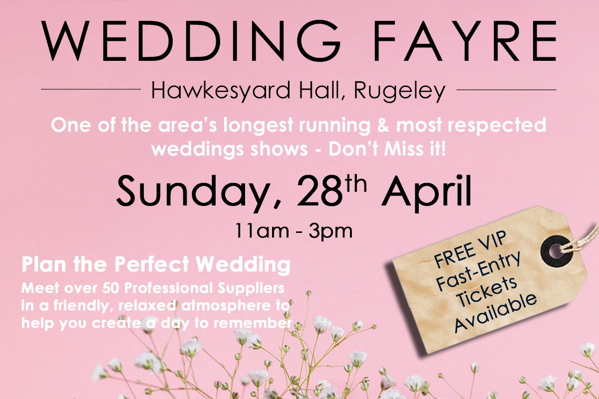 Thumbnail image for Wedding Fayre at Hawkesyard Hall - Rugeley