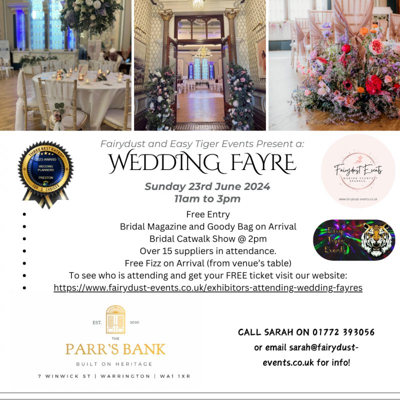 Thumbnail image for Wedding Fayre @ Parr Bank, Warrington