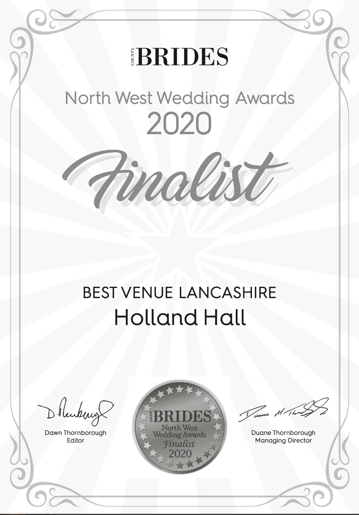 North West Weddings Award 2020 - Finalists