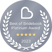 Platinum Award for Best of Bridebook 2023
