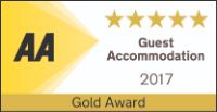 AA 5 star Gold Award Guest Accommodation