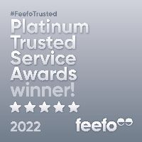 Feefo Platinum Trusted Service Award 2022