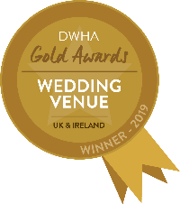 Won Gold for the DWHA Wedding Venue Awards in 2019