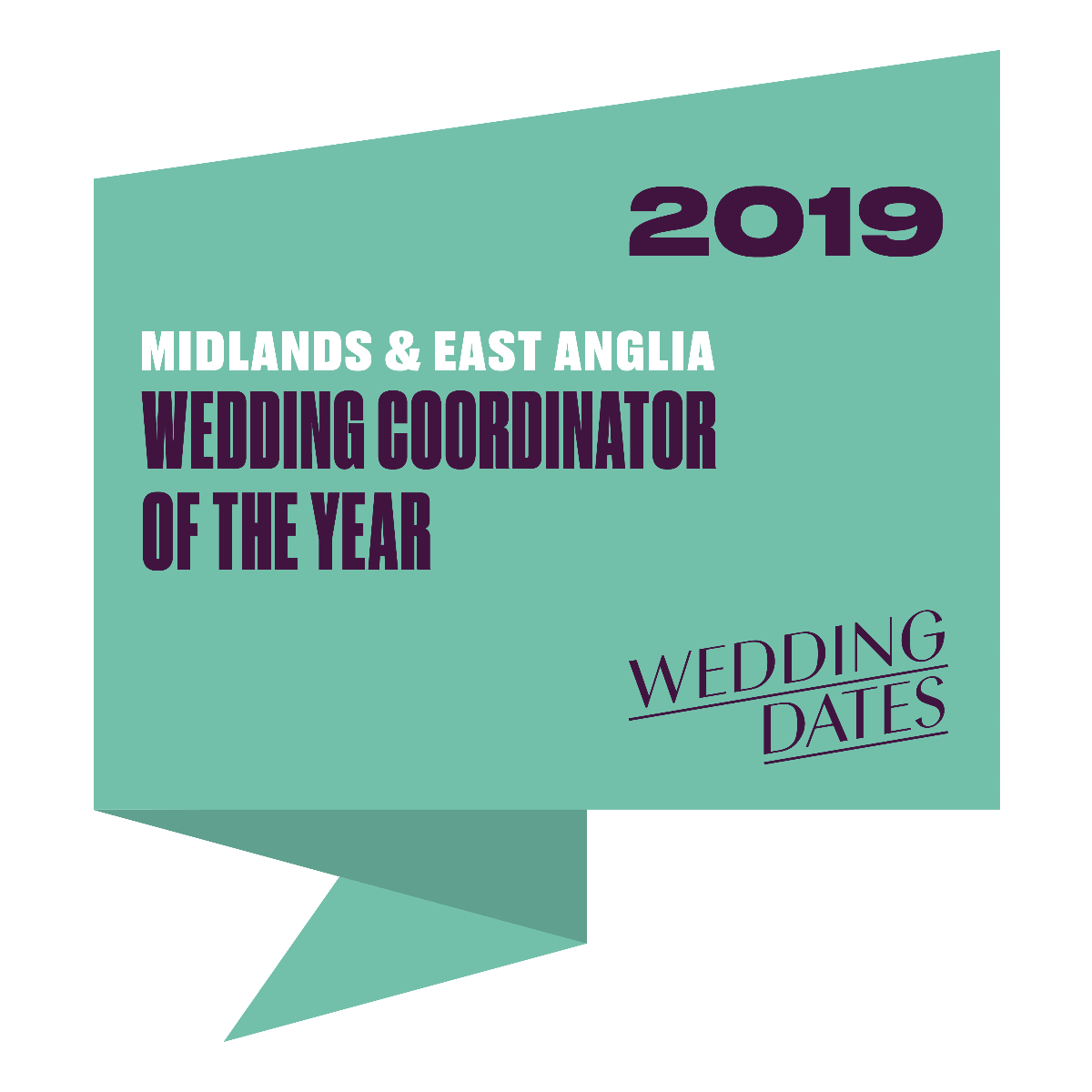 Wedding Co-ordinator of the Year for West Midlands 2019 