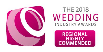 2018 The Wedding Industry Awards - Regional finalist in then went on to be awarded 'REGIONAL HIGHLY COMMENDED - East Midlands'. 