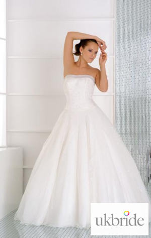 Trudy Lee Wedding Dresses - Strapless White - 50329 - p1 of 2
