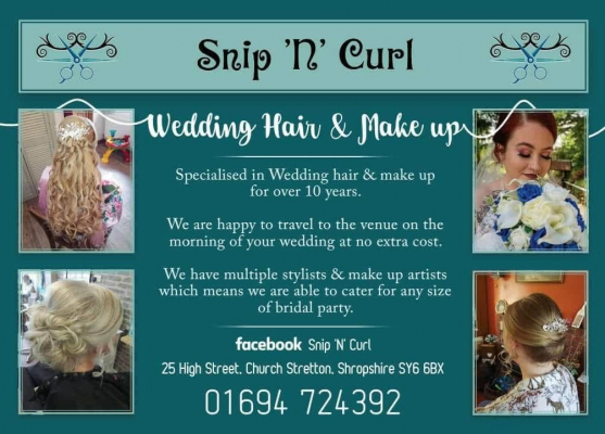 Snip N Curl Hair, Beauty & Bridal Salon  - Hair & Beauty - Church Stretton - Shropshire