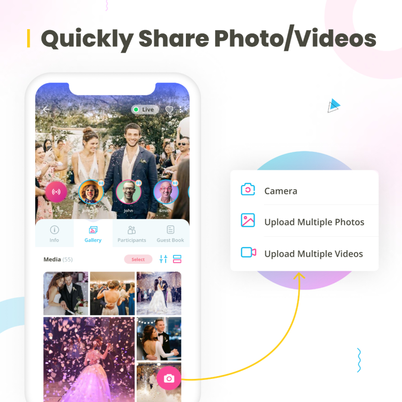 WeSnapThat - Free Private Event Photo Sharing App