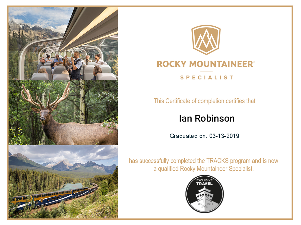 The Rocky Mountaineer Specialist 