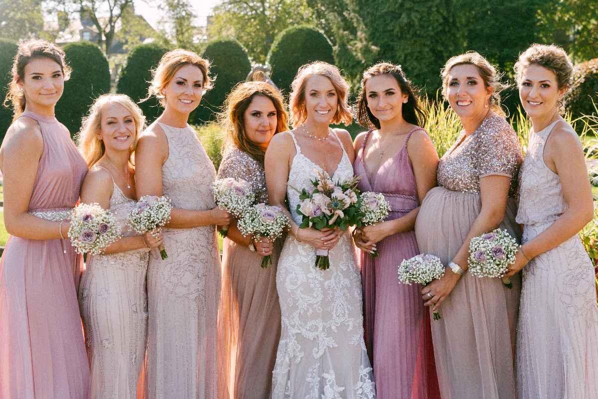 Jennie & her lovely bridal party!