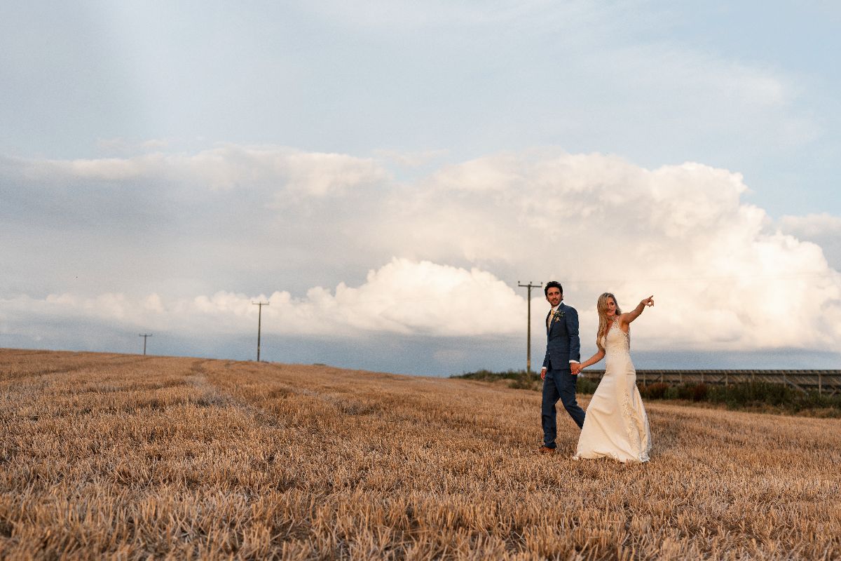 Romantic sunset walks in the countryside surrounding the venue
