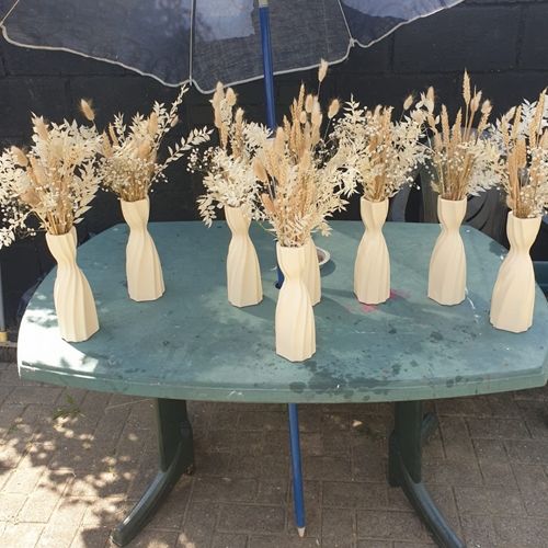 Small Vase Centrepieces for Reception