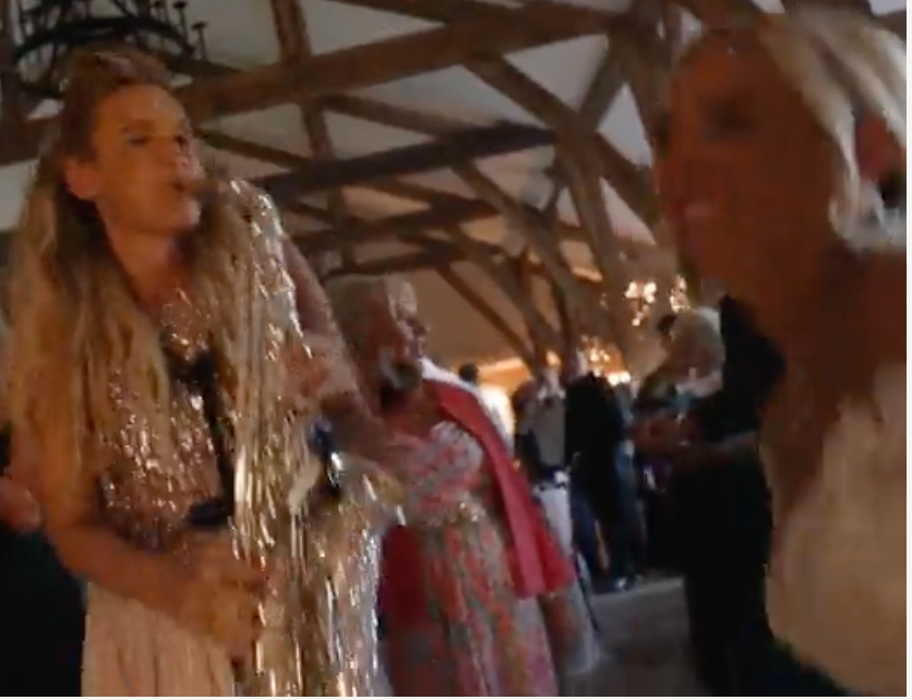 Clip from wedding video